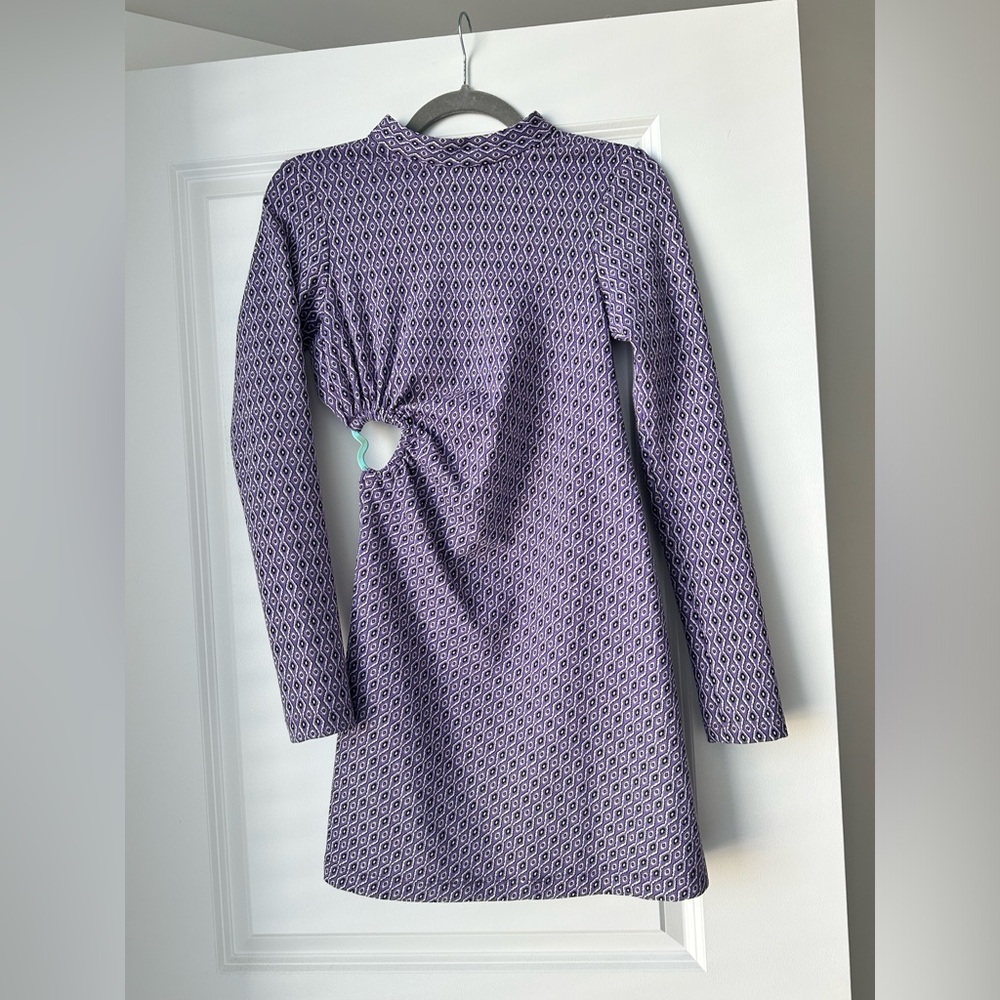 Zara lilac backless dress